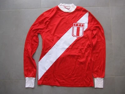 Maillot Perou Away vintage jersey Peru soccer 80'S football shirt S / M - Photo 1/4