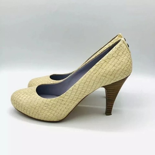 Johnston & Murphy Womens Shoes Size 7.5 M Heels Stiletto Snake Print Slip On - Picture 5 of 12