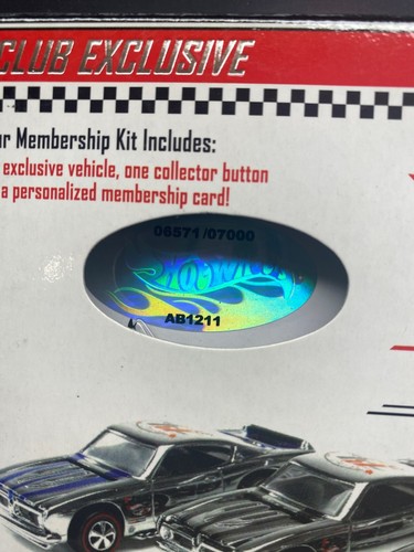 Hot Wheels RLC 2004 Membresía Club Coche Plymouth Barracuda Raya Azul 6571/7000 - Imagen 4 de 4
