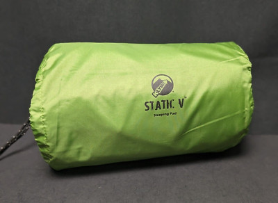 Klymit Static V Sleeping Pad Green Camping, Lightweight Hiking Backpacking