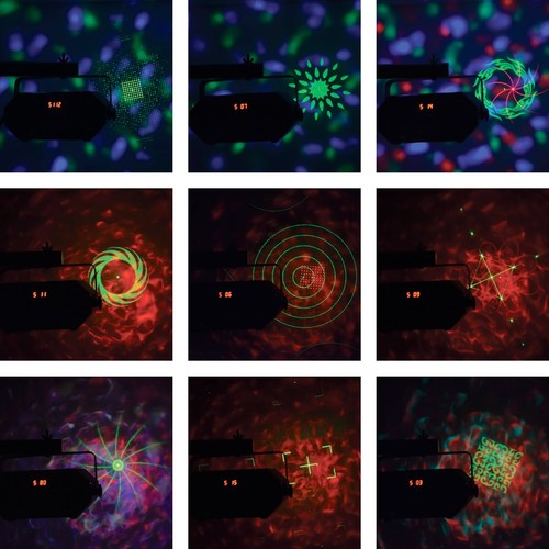 QTX Tetra LED Moonflower + Wave + Strobe UV + Laser Effect Light + DMX + Remote - Picture 4 of 6