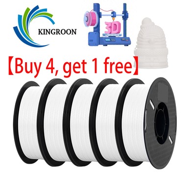 （Buy 4, get 1 free）1KG/Roll 3D Printer Filament PLA Bundle 1.75mm 5 Packs=5kg