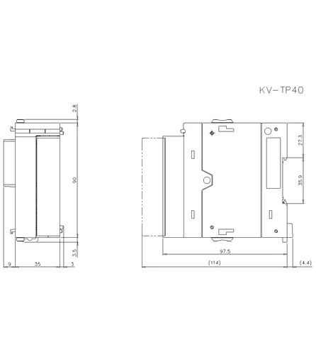 KEYENCE KV-TP40 NEWFedex shipping - Picture 6 of 10