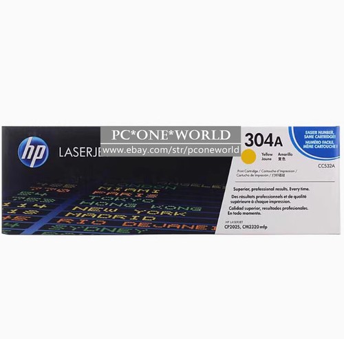 HP CC532A 304A Toner Cartridge - Yellow - Bild 4 von 4