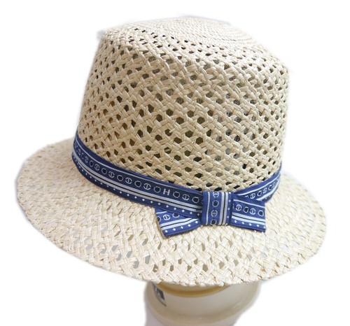 Autentico nastro cappello di paglia HERMES H #3195