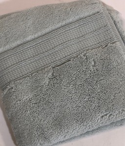 Pottery Barn Hydrocotton Wash Cloth Porcelain Blue 100 Cotton