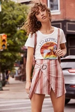 New  Ltd  Free People Led Zeppelin T-shirt wan Ong off white size m xs