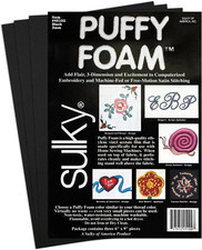 of America 3Mm Puffy Foam, 6" by 9", Black