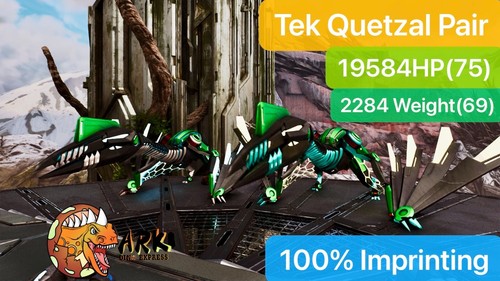 Par de Quetzal Ark Survival Ascended Pve Tek, Peso 2284, 100% Impresión - Imagen 1 de 2