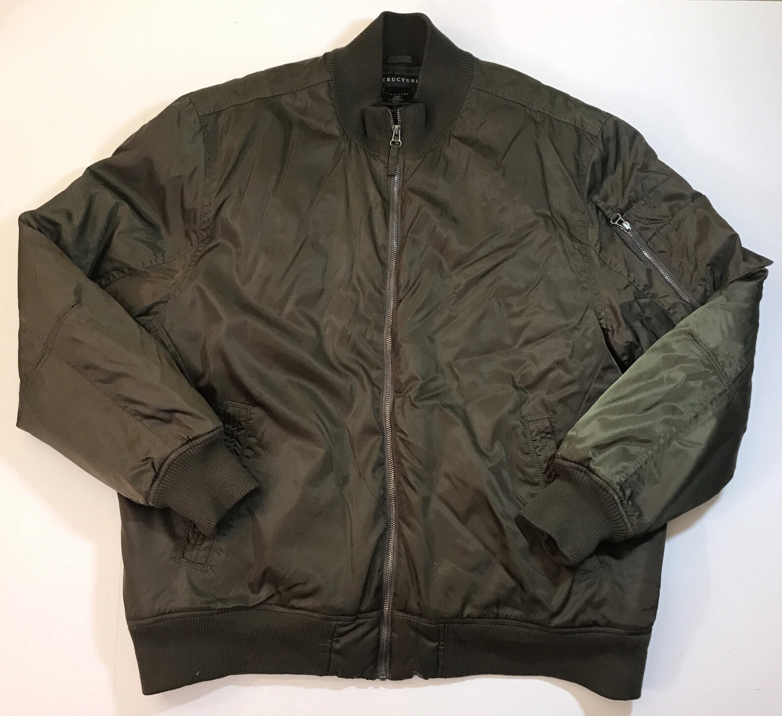 Veste isolante matelassée homme Structure Bomber Yeezy Supreme vert alpha taille XL
