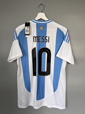 Messi Argentina Jersey 2024 Home Soccer Shirt IP8409 Adidas