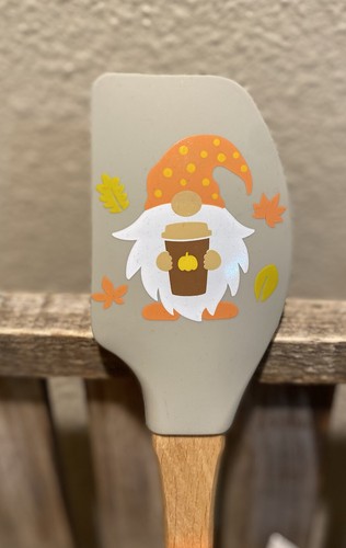 Fall Gnome Spatulas Set Of 2, Pumpkin Spice Spatulas, Gnome Spatulas Set - Picture 4 of 11