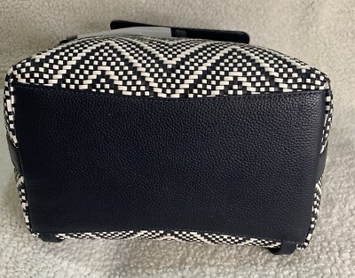 NWT Michael Kors Junie Chevron Leather Flap Backpack Bag  display picture 3