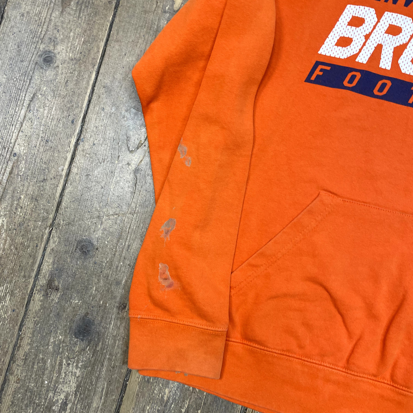 Denver Broncos NFL Hoodie Mens Vintage Y2K Football Hoodie, Orange, Large image 6