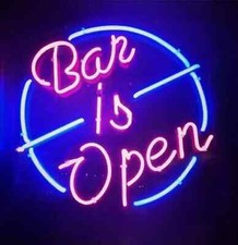 17" Bar Is Open Flex LED Neon Sign Light Lamp Club Pub Party Wall Artwork