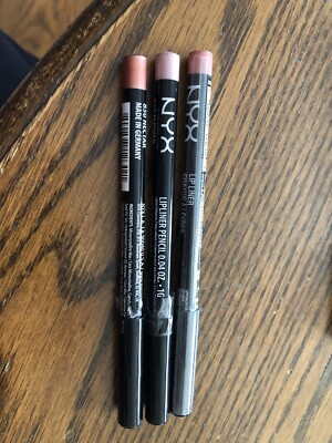3 New NYX Professional Makeup LIPLINER Pencil Nectar Tangerine & Flower