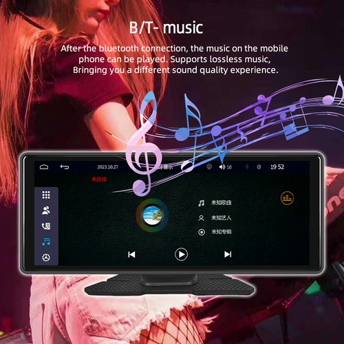 Estéreo portátil para automóvil de 10,26" inalámbrico Carplay Android pantalla táctil automática FM HD + CÁMARA - Imagen 8 de 12
