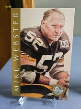 MIKE WEBSTER Unsigned Gold 1998 Football Signature Series Post Card