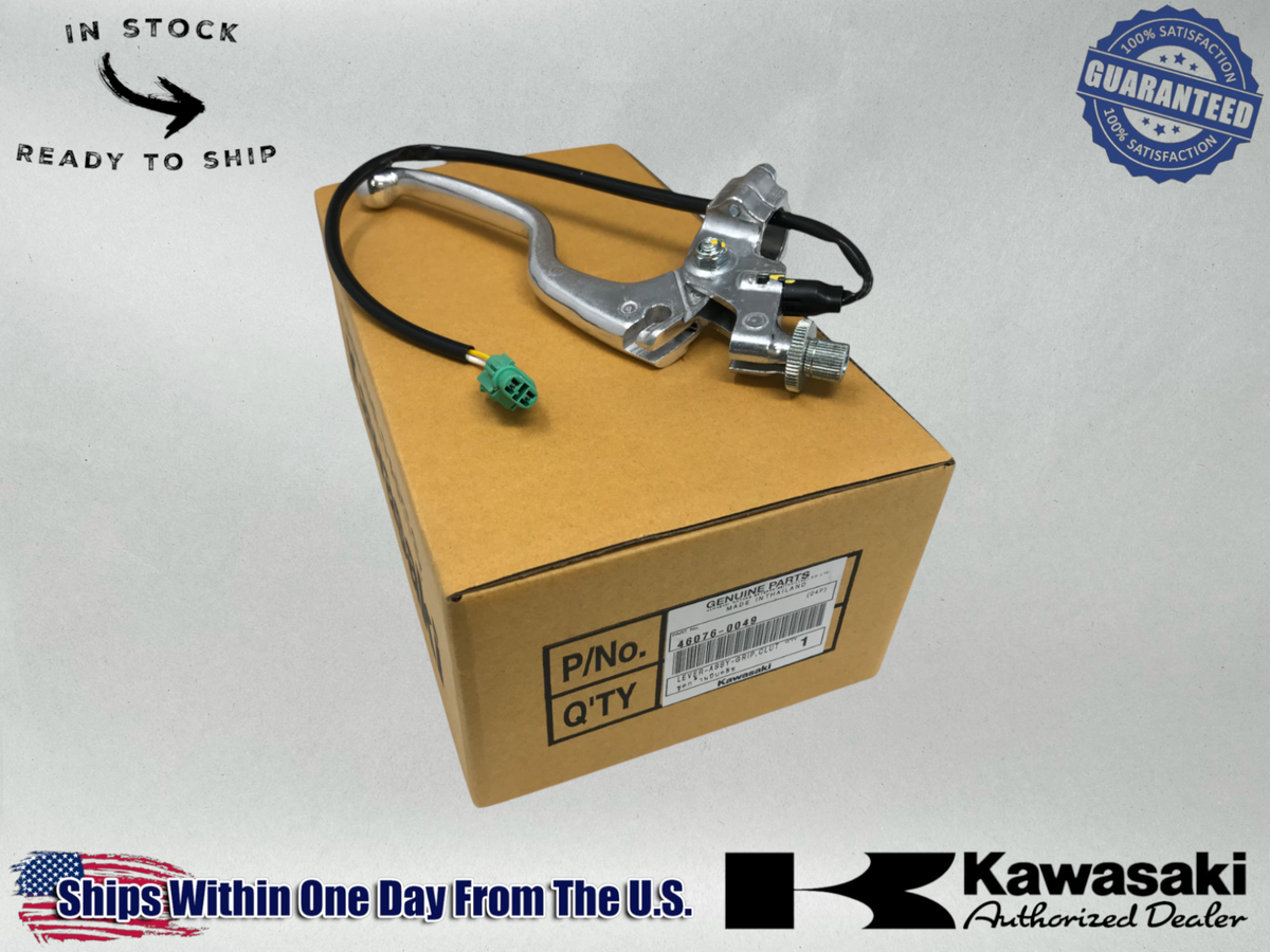 SL　部品　　バイパスコック Kawasaki OEM 2008-24 CLUTCH LEVER ASSEMBLY KLX 140 KLX 300 GRIP