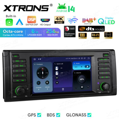Android 14 7" Car Stereo 8GB 256GB 8-Core GPS NAVI WIFI DSP DTS HiFi for BMW E39 - Picture 7 of 20