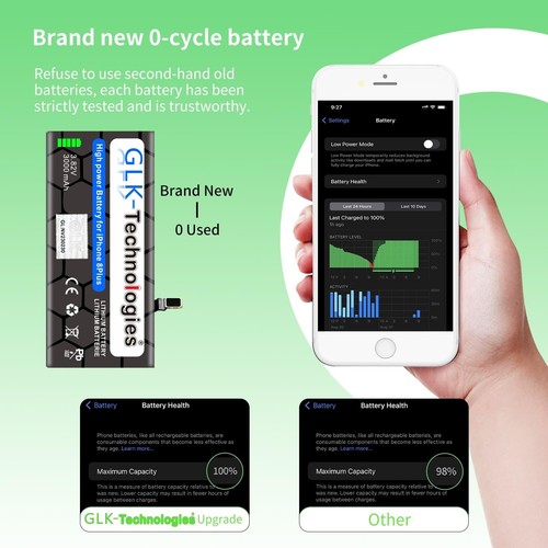 Batería GLK para Apple iPhone 8 Plus A1897 A1864 A1898 Batería GARANTÍA PRO NUEVA - Imagen 3 de 6