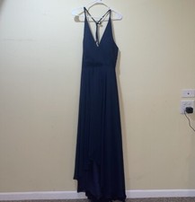 Womens New HEBEOS Blue Formal High Low Dress