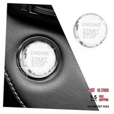 Bling Push Start Button Cover,Crystal Rhinestone Engine Start Button Cover for