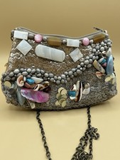 MARY FRANCES Tiny Embellished Purse BEACH Seashells READ