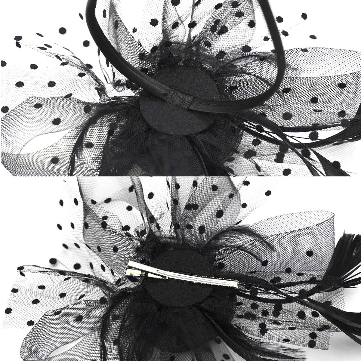 Fascinators Hats 20s 50s Pillbox Hat Cocktail Tea Party for  display picture 1