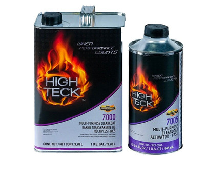 High Teck 7000 Clearcoat Multi-Purpose High Gloss Clear Gallon & Fast Hardener