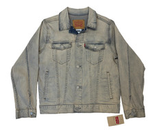 Levis Youth Jean Jacket Large 12-13 Years NWT Blue Light Vintage Wash Trucker