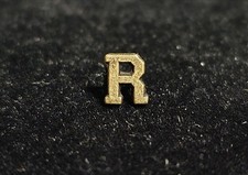 Bronze Letter 'R' Ribbon Attachment - 1/4"