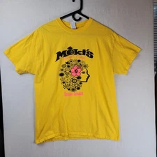 Moki's Hawaiian Grill T-shirt L Endless Summer Bright Yellow Good Condition