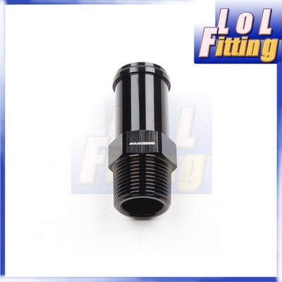 US SHIP 3/4'' NPT Male To 1'' Inch Barb Straight Fuel Oil Fitting Adapter Black