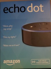 Amazon Echo Dot 2nd Generation Smart Bluetooth Speaker with Alexa Voice, Black