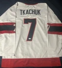 BRADY TKACHUK Autographed Hockey Jersey  🥅  Ottawa Senators JSA COA Signed