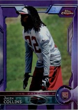 2015 Topps Chrome Purple Refractors #162 Jalen Collins RC Rookie Card
