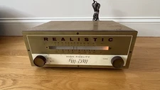 Vintage 1950s Radio Shack Realistic Tube High Fidelity  AM/FM Tuner Untested