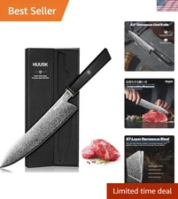 Ultra Sharp 8.5-Inch Damascus Kitchen Knife: Professional Chef's Essential Tool