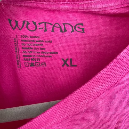 Wu-Tang Clan Live At The Fever II The Bronx T-Shirt Hot Pink Acid Wash XL - Picture 4 of 5