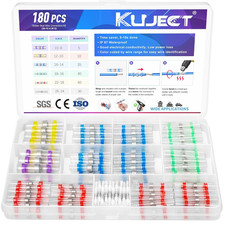 Heat Shrink Self Solder Wire Connectors Kit 180PCS, Crimpless Solderless Water