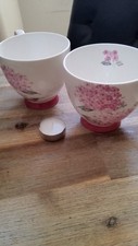 Tk Maxx 2er Set große rosa Blumen Tassen