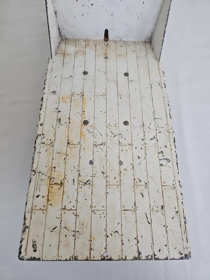 Camión de reparto doble vintage Ertl 17" John Deere plataforma inclinable plataforma plana Foto 3 de 4