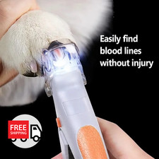 Professional Pet Nail Clipper Scissors with LED Light Cat Dog Nail Clipper