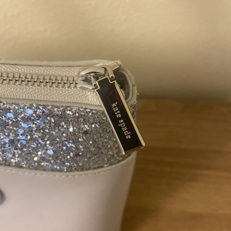 $395 - Kate Spade New York Flash Glitter Tote Bag in Grey Brand NEW   - Image 2 of 4