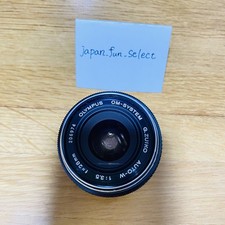 OM SYSTEM G.ZUIKO Auto-W 28mm F3.5 Black Wide Angle Prime Lens Compact Exc 