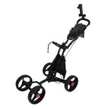 4-Wheel Golf Push Cart Compact Golf Push Cart Lightweight for Golfers