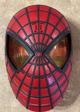 Amazing Spiderman Hasbro Marvel 2012 Lights Talking Mask Costume Cosplay