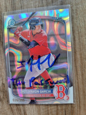 Jhostynxon Garcia Signed 2023 1st Bowman Baseball Card BCP-43 /399 Password