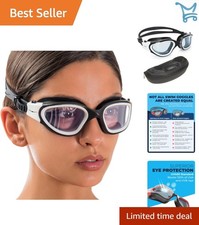 Swimming Goggles Unisex Anti Fog Clear Wide View Silicone Eye Protection